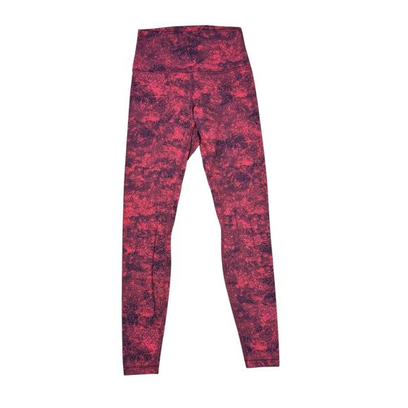Lululemon Align Pant 28" *Lunar New Year Intricate Oasis Love Red Gold Logo Sz 6 - Picture 2 of 9